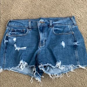 Denim boyfriend shorts